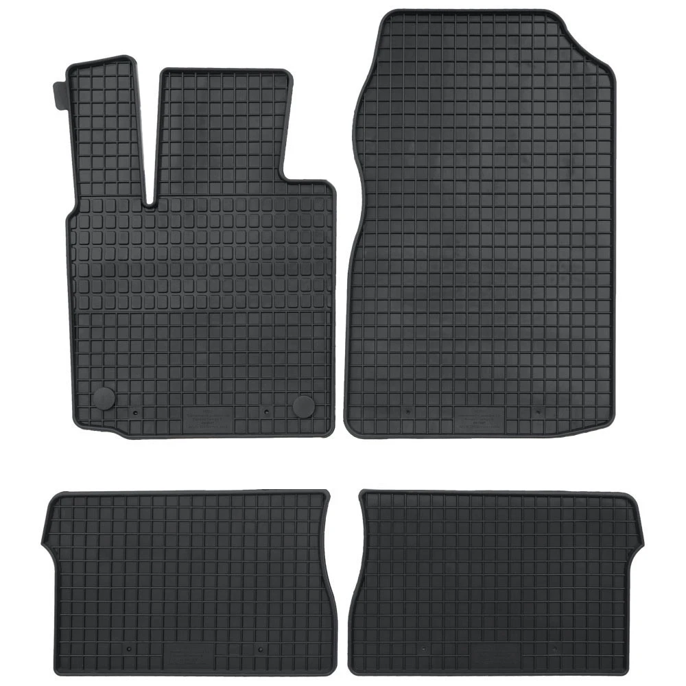 Renault Twingo (2007-2014) λαστιχένια μαύρα πατάκια Petex - 4τμχ