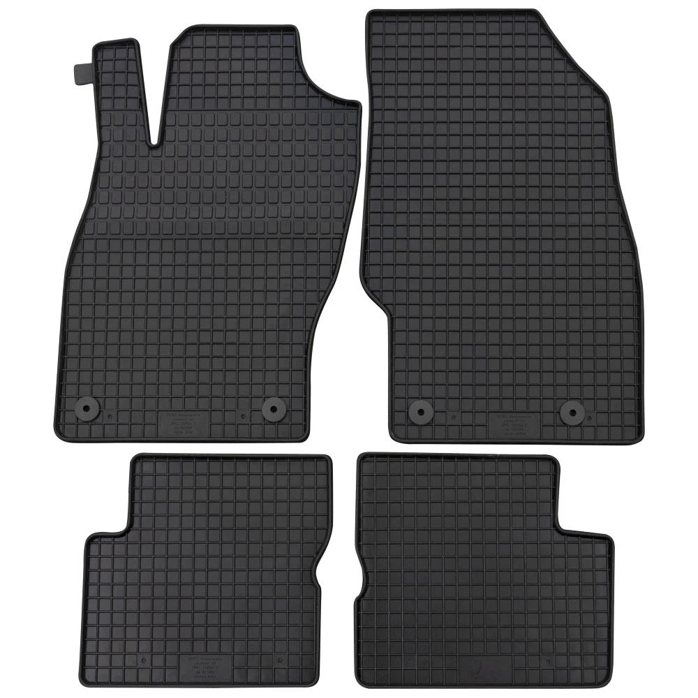 Opel Corsa D (2006-2014) λαστιχένια μαύρα πατάκια Petex - 4τμχ Opel Corsa D (2006-2014) λαστιχένια μαύρα πατάκια Petex - 4τμχ