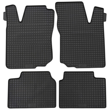 Opel Corsa B (1993-2000) / Tigra (1994-2001) λαστιχένια μαύρα πατάκια Petex - 4τμχ