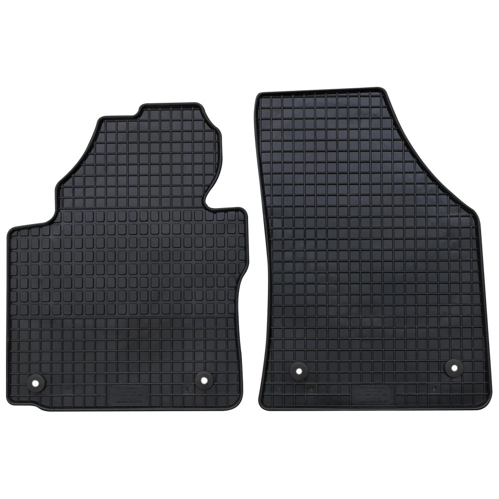 VW Caddy (2004+) Μπροστά λαστιχένια μαύρα πατάκια Petex - 2τμχ VW Caddy (2004+) Μπροστά λαστιχένια μαύρα πατάκια Petex - 2τμχ