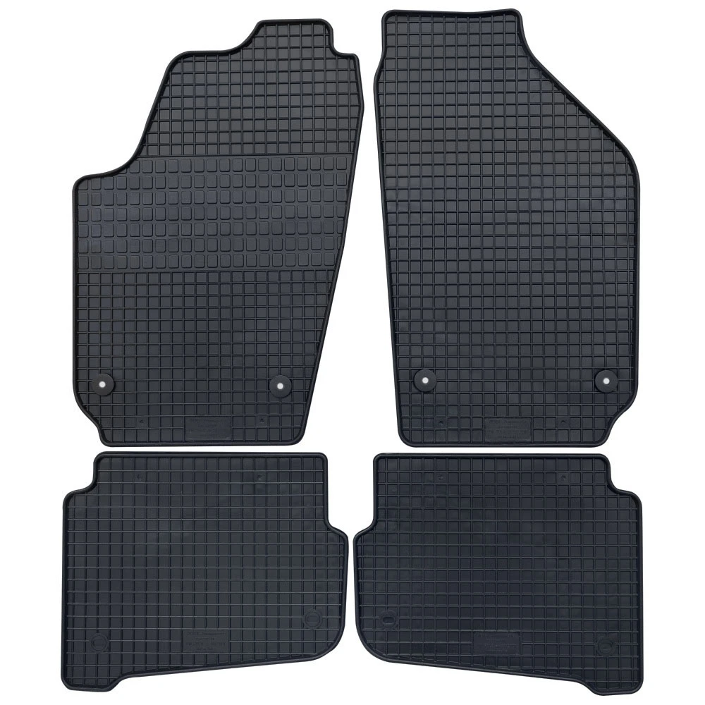 VW Polo (2001-2009) / Fox (2005-2011) λαστιχένια μαύρα πατάκια Petex - 4τμχ VW Polo (2001-2009) / Fox (2005-2011) λαστιχένια μαύρα πατάκια Petex - 4τμχ