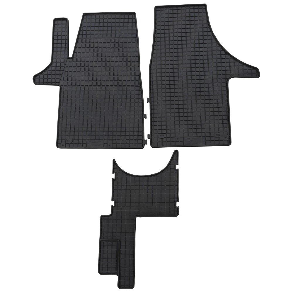 VW Transporter T5 / T6 (2003+) 3Θέσιο Μπροστά λαστιχένια μαύρα πατάκια Petex - 3τμχ VW Transporter T5 / T6 (2003+) 3Θέσιο Μπροστά λαστιχένια μαύρα πατάκια Petex - 3τμχ