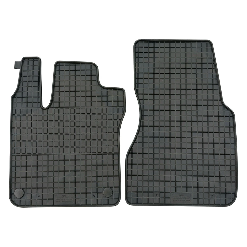 Smart Fortwo 453 (2014+) λαστιχένια μαύρα πατάκια Petex - 2τμχ Smart Fortwo 453 (2014+) λαστιχένια μαύρα πατάκια Petex - 2τμχ