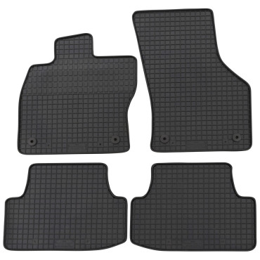 Seat Leon / Leon ST (2012-2020) λαστιχένια μαύρα πατάκια Petex - 4τμχ