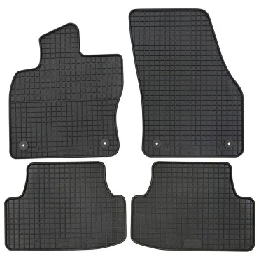 Skoda Karoq (2017+) λαστιχένια μαύρα πατάκια Petex - 4τμχ