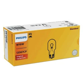 Λυχνία Philips Standard W16W 12V 16W W2,1x9,5d Vision 12067CP 1τμχ Λυχνία Philips Standard W16W 12V 16W W2,1x9,5d Vision 12067CP 1τμχ