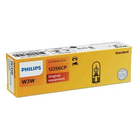 Λυχνία Philips Standard W3W 12V 3W W2,1x9,5d Vision 12256CP 1τμχ Λυχνία Philips Standard W3W 12V 3W W2,1x9,5d Vision 12256CP 1τμχ