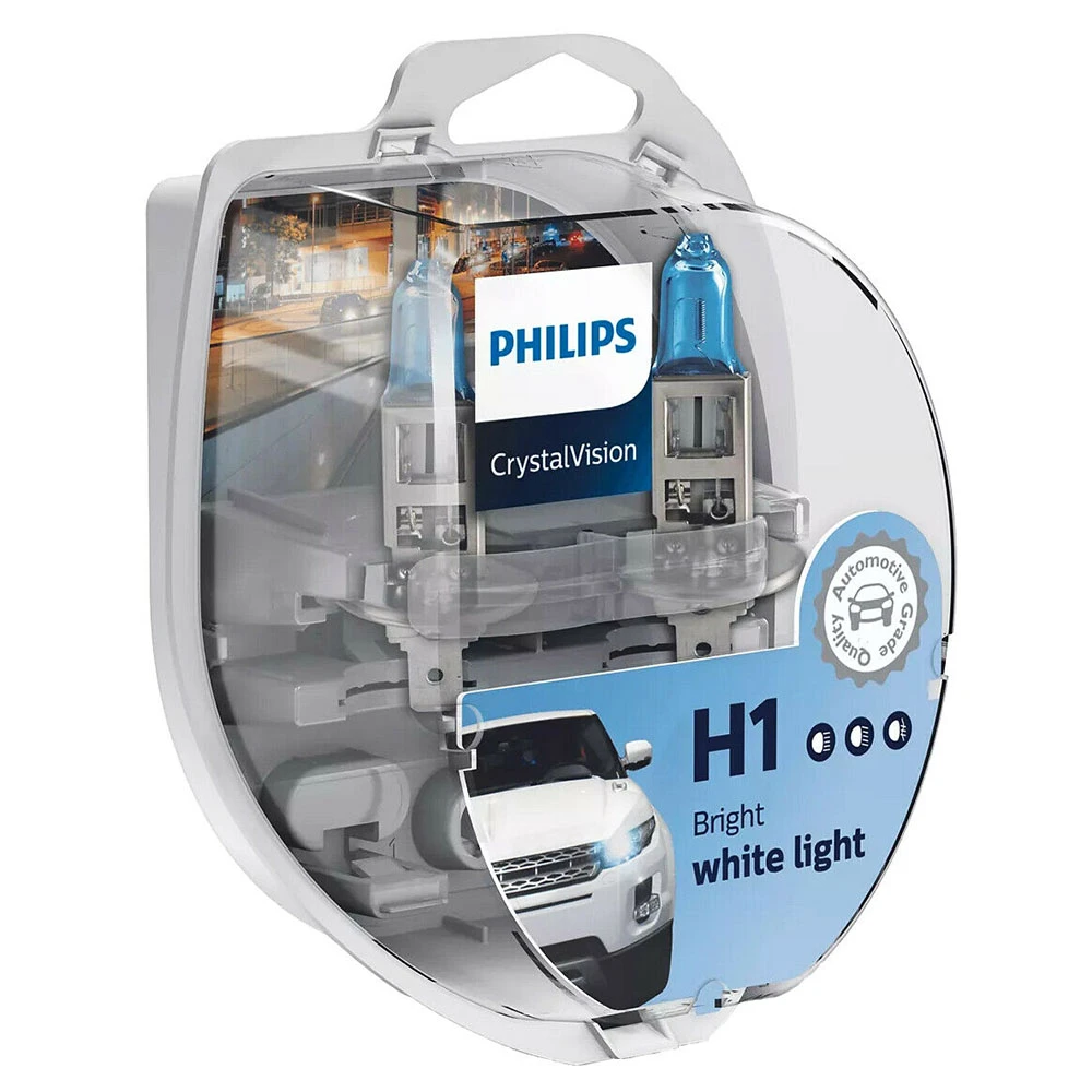 Λάμπες Philips H1 Crystal Vision 12V 55W 4300K + W5W 12258CVSM 2τμχ Λάμπες Philips H1 Crystal Vision 12V 55W 4300K + W5W 12258CVSM 2τμχ