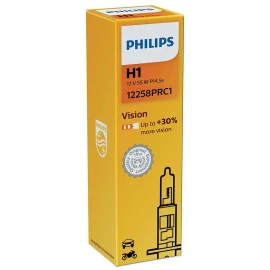 Λυχνία Philips Vision H1 12V 55W P14,5s 12258PRC1 1τμχ Λυχνία Philips Vision H1 12V 55W P14,5s 12258PRC1 1τμχ