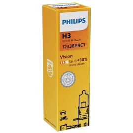 Λυχνία Philips Vision H3 12V 55W PK22s 12336PRC1 1τμχ Λυχνία Philips Vision H3 12V 55W PK22s 12336PRC1 1τμχ