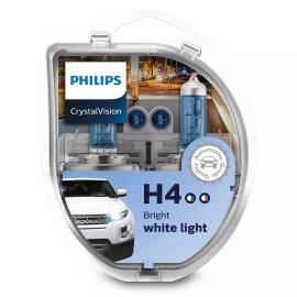 Λάμπες Philips H4 Crystal Vision 12V 60/55W 4300K + W5W 12342CVSM 2τμχ Λάμπες Philips H4 Crystal Vision 12V 60/55W 4300K + W5W 12342CVSM 2τμχ