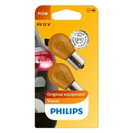 Λυχνίες Philips Standard PY21W Πορτοκαλί 12V 21W BAU15s Vision 12496NAB2 2τμχ Λυχνίες Philips Standard PY21W Πορτοκαλί 12V 21W BAU15s Vision 12496NAB2 2τμχ