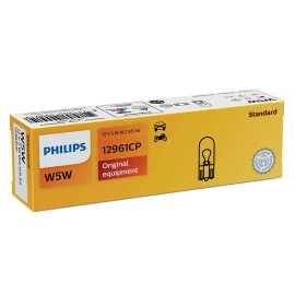 Λυχνία Philips Standard W5W 12V 5W W2,1x9,5d Vision 12961CP 1τμχ Λυχνία Philips Standard W5W 12V 5W W2,1x9,5d Vision 12961CP 1τμχ