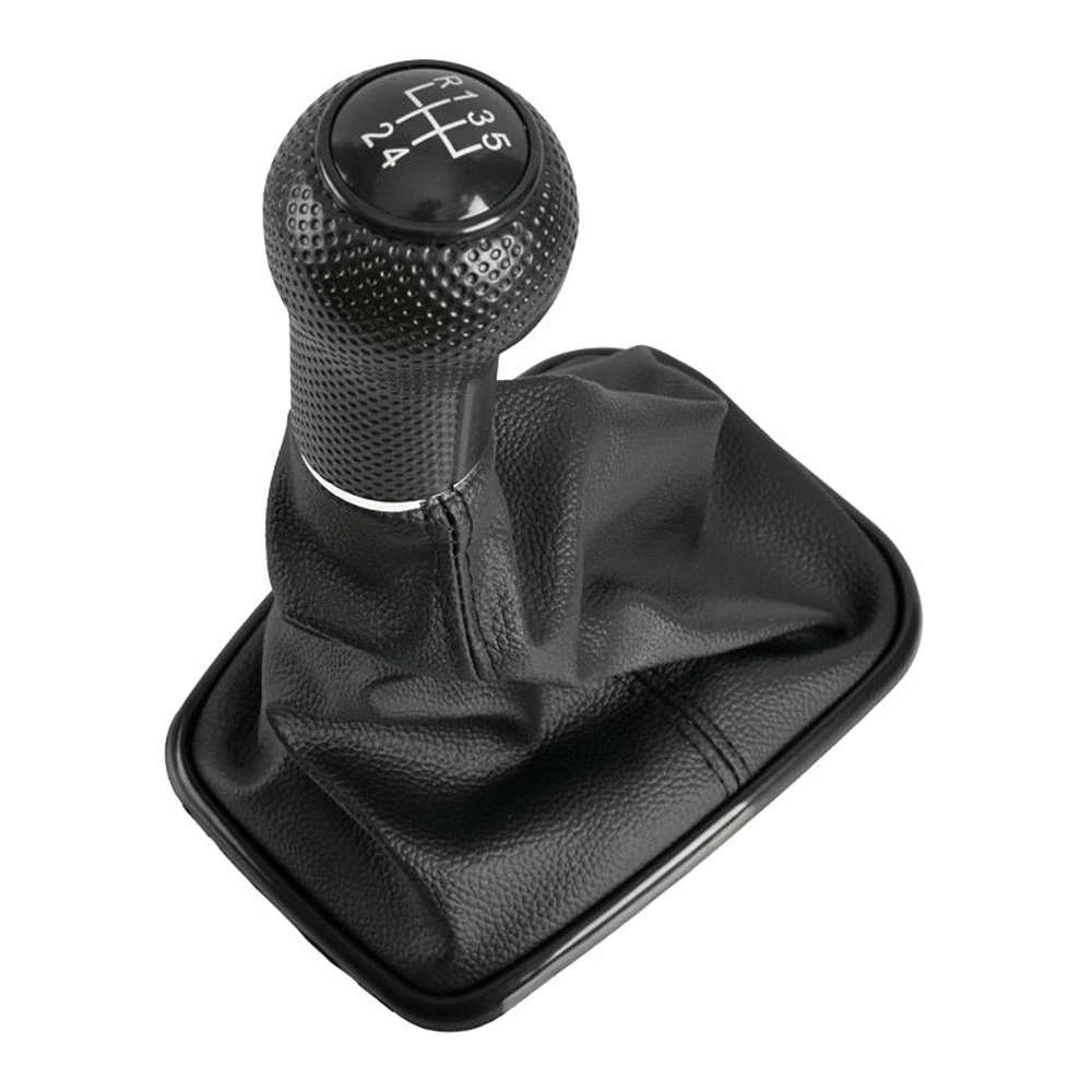 VW Golf/Bora 1998-2005 / Seat Leon/Toledo 1999-2001 πόμολο λεβιέ 5 ταχυτήτων με φούσκα μαύρο με τρύπα 20mm (OE 1J0711113)