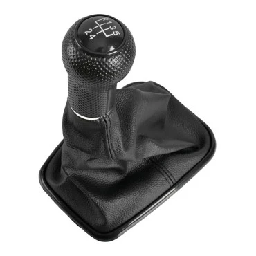 VW Golf/Bora 1998-2005 / Seat Leon/Toledo 1999-2001 πόμολο λεβιέ 5 ταχυτήτων με φούσκα μαύρο με τρύπα 20mm (OE 1J0711113)