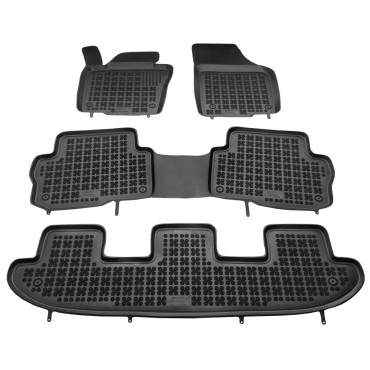 VW Sharan / Seat Alhambra (2010+) λαστιχένια μαύρα πατάκια σκαφάκια Rezaw Plast - 4τμχ