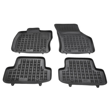 Audi Q2 (2016+) λαστιχένια μαύρα πατάκια σκαφάκια Rezaw Plast - 4τμχ