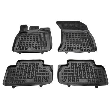 Audi Q5 (2017+) λαστιχένια μαύρα πατάκια σκαφάκια Rezaw Plast - 4τμχ