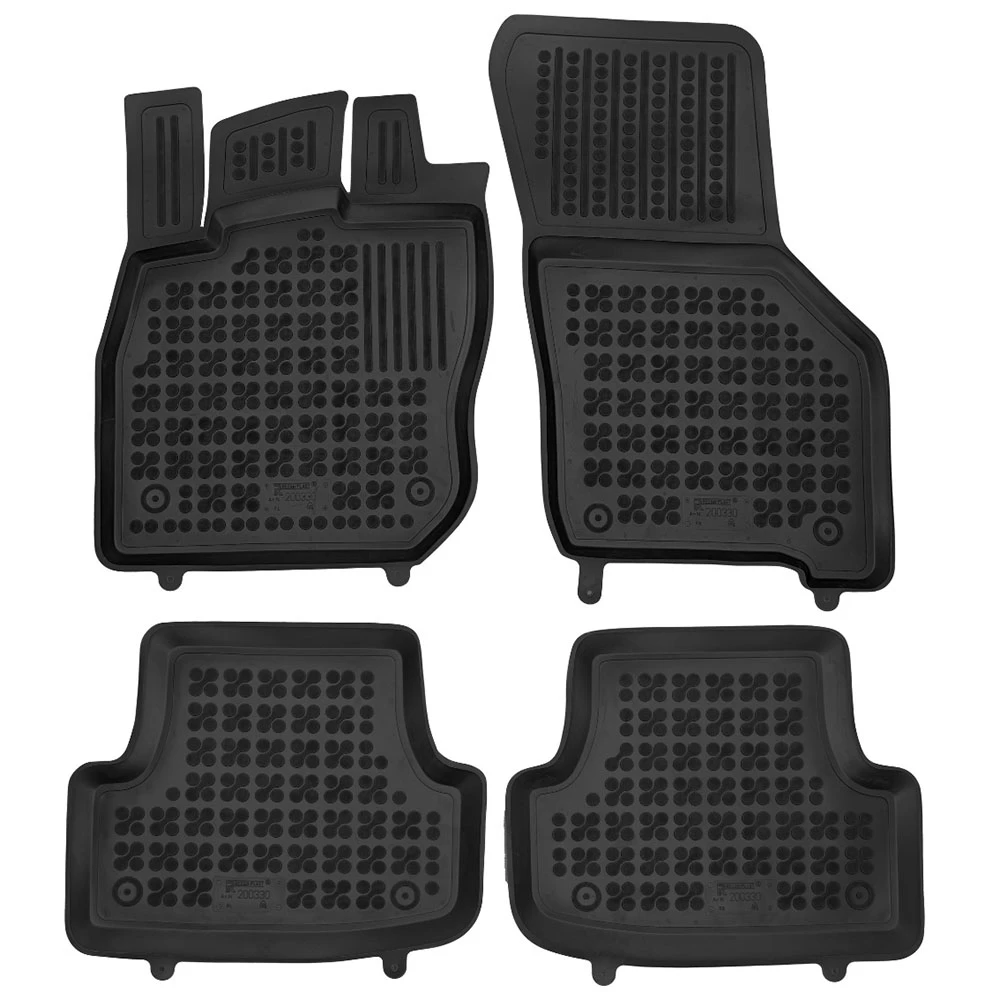 Audi A3 8Y (2020+) Mild Hybrid (MHeV) λαστιχένια μαύρα πατάκια σκαφάκια Rezaw Plast - 4τμχ