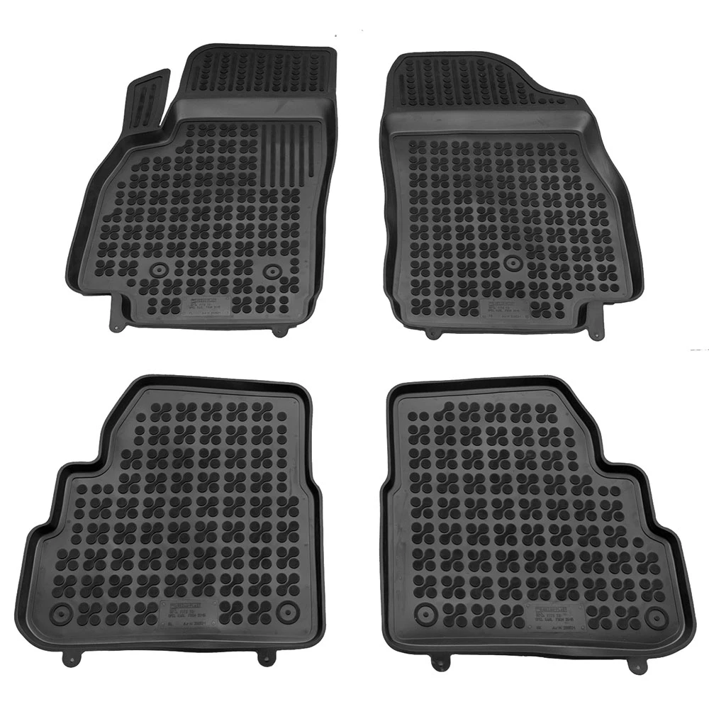 Opel Karl (2015-2019) λαστιχένια μαύρα πατάκια σκαφάκια Rezaw Plast - 4τμχ Opel Karl (2015-2019) λαστιχένια μαύρα πατάκια σκαφάκια Rezaw Plast - 4τμχ