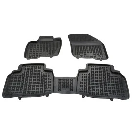 Ford Edge (2016+) λαστιχένια μαύρα πατάκια σκαφάκια Rezaw Plast - 3τμχ Ford Edge (2016+) λαστιχένια μαύρα πατάκια σκαφάκια Rezaw Plast - 3τμχ
