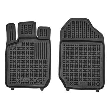 Ford Ranger (2011-2020) μπροστινά λαστιχένια μαύρα πατάκια σκαφάκια Rezaw Plast - 2τμχ