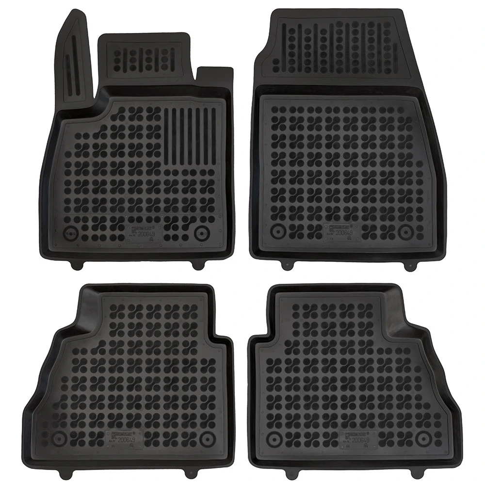 Ford Tourneo Courier (2023+) λαστιχένια μαύρα πατάκια σκαφάκια Rezaw Plast - 4τμχ