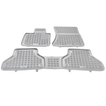 BMW X5 E70 (2007-2013) / X6 E71 (2008-2014) λαστιχένια γκρι πατάκια σκαφάκια Rezaw Plast - 3τμχ