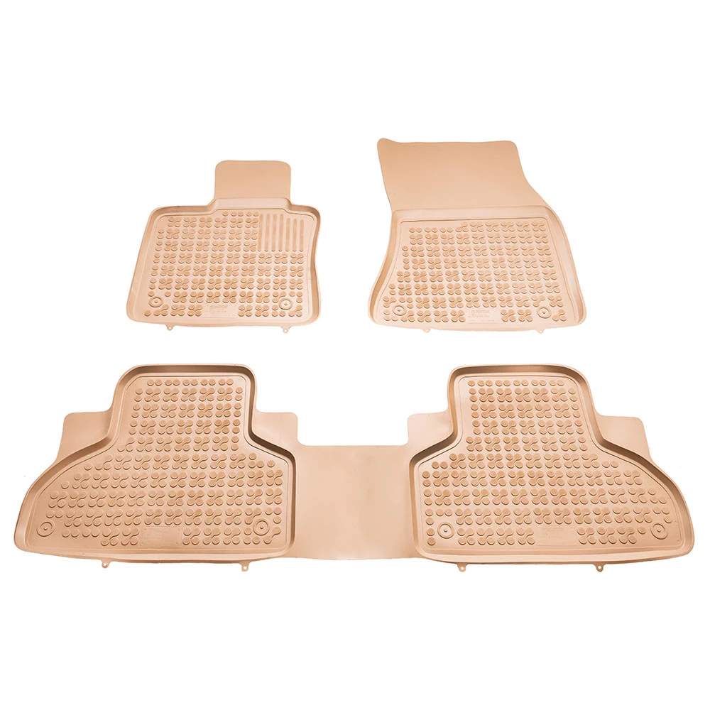 BMW X5 F15 (2013-2018) / X6 F16 (2014-2019) λαστιχένια μπεζ πατάκια σκαφάκια Rezaw Plast - 3τμχ BMW X5 F15 (2013-2018) / X6 F16 (2014-2019) λαστιχένια μπεζ πατάκια σκαφάκια Rezaw Plast - 3τμχ