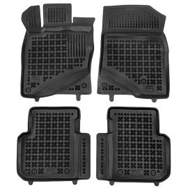 Honda Civic XI e:HeV Hybrid (HEV), Liftback (2022+) λαστιχένια μαύρα πατάκια σκαφάκια Rezaw Plast - 4τμχ