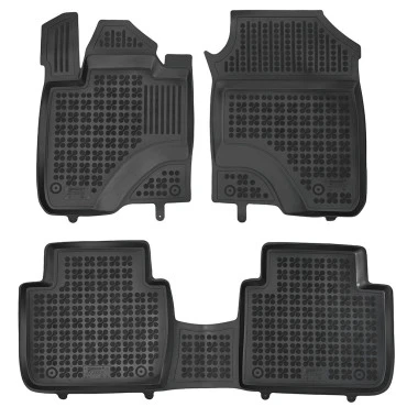 Honda ZR-V e:HeV (2023+) λαστιχένια μαύρα πατάκια σκαφάκια Rezaw Plast - 3τμχ