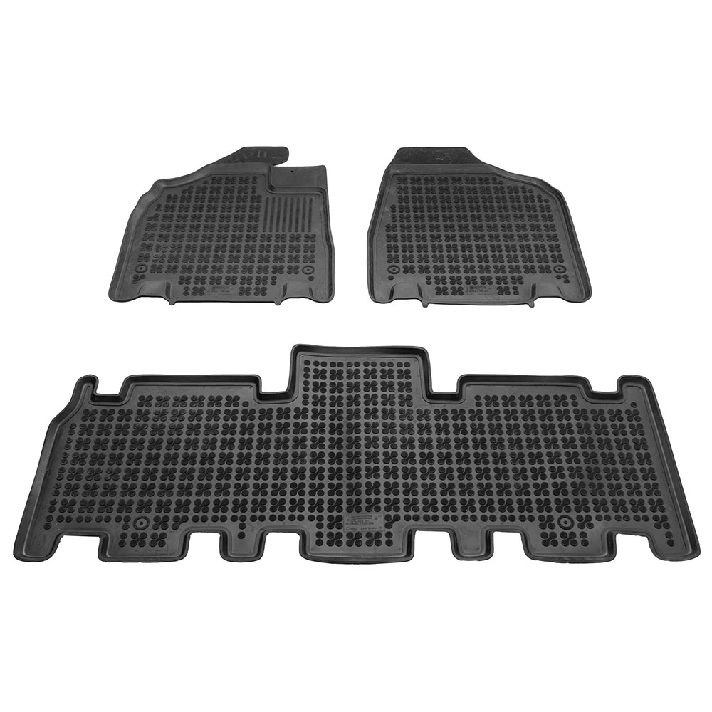 Kia Carnival (2005-2014) 5 θέσεις λαστιχένια μαύρα πατάκια σκαφάκια Rezaw Plast - 3τμχ Kia Carnival (2005-2014) 5 θέσεις λαστιχένια μαύρα πατάκια σκαφάκια Rezaw Plast - 3τμχ