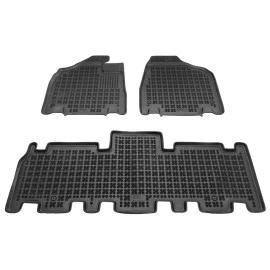 Kia Carnival (2005-2014) 5 θέσεις λαστιχένια μαύρα πατάκια σκαφάκια Rezaw Plast - 3τμχ Kia Carnival (2005-2014) 5 θέσεις λαστιχένια μαύρα πατάκια σκαφάκια Rezaw Plast - 3τμχ