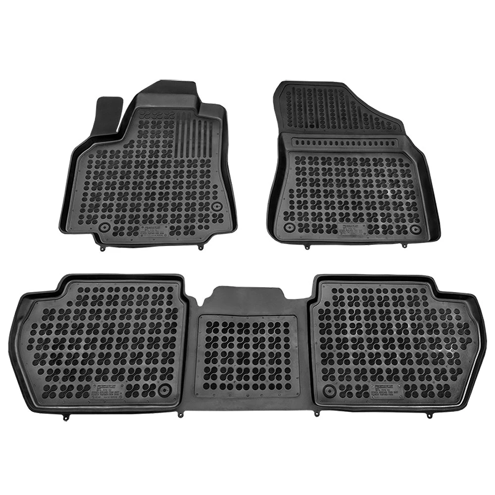 Peugeot Partner / Citroen Berlingo (2008-2018) λαστιχένια μαύρα πατάκια σκαφάκια Rezaw Plast - 3τμχ Peugeot Partner / Citroen Berlingo (2008-2018) λαστιχένια μαύρα πατάκια σκαφάκια Rezaw Plast - 3τμχ