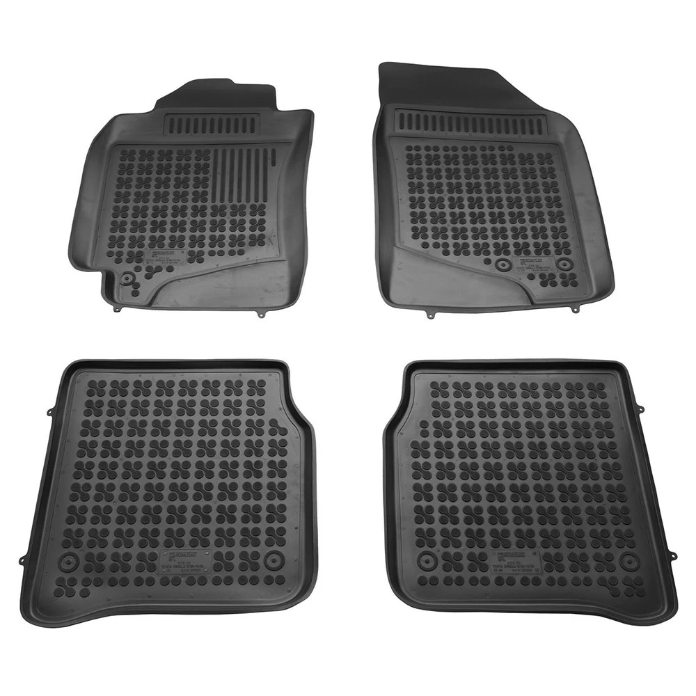 Toyota Corolla (1997-2002) λαστιχένια μαύρα πατάκια σκαφάκια Rezaw Plast - 4τμχ Toyota Corolla (1997-2002) λαστιχένια μαύρα πατάκια σκαφάκια Rezaw Plast - 4τμχ