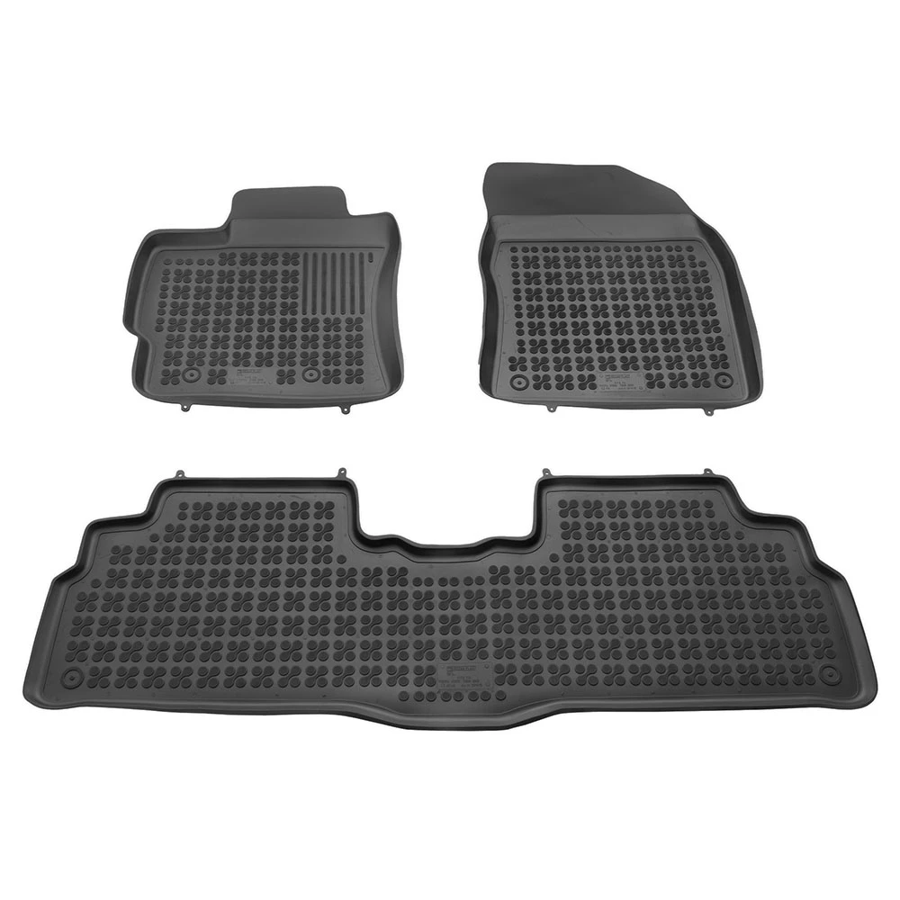 Toyota Verso (2009-2018) λαστιχένια μαύρα πατάκια σκαφάκια Rezaw Plast - 3τμχ Toyota Verso (2009-2018) λαστιχένια μαύρα πατάκια σκαφάκια Rezaw Plast - 3τμχ