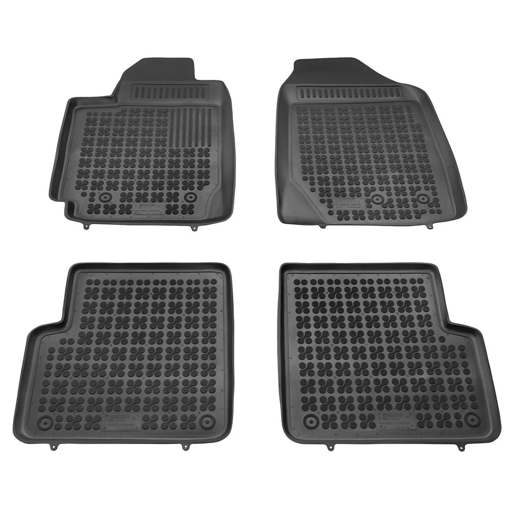 Toyota Corolla (2000-2006) λαστιχένια μαύρα πατάκια σκαφάκια Rezaw Plast - 4τμχ