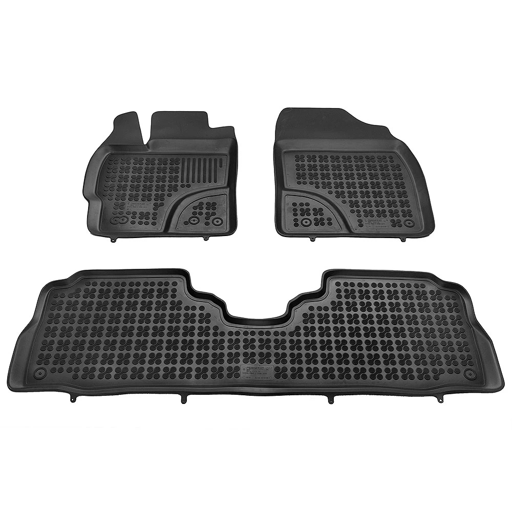 Toyota Prius + (2011+) λαστιχένια μαύρα πατάκια σκαφάκια Rezaw Plast - 3τμχ Toyota Prius + (2011+) λαστιχένια μαύρα πατάκια σκαφάκια Rezaw Plast - 3τμχ