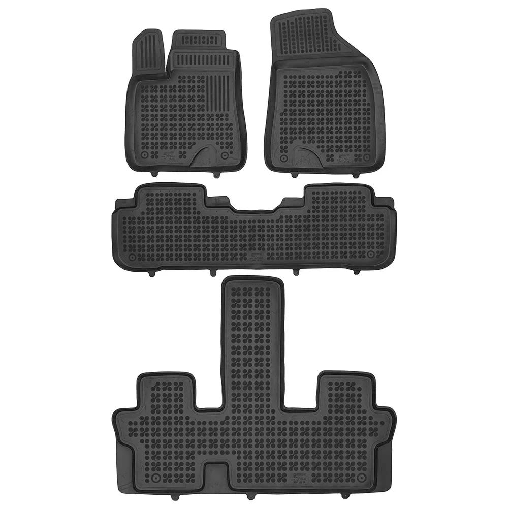 Toyota Highlander (2013-2019) 7 θέσεις λαστιχένια μαύρα πατάκια σκαφάκια Rezaw Plast - 4τμχ Toyota Highlander (2013-2019) 7 θέσεις λαστιχένια μαύρα πατάκια σκαφάκια Rezaw Plast - 4τμχ
