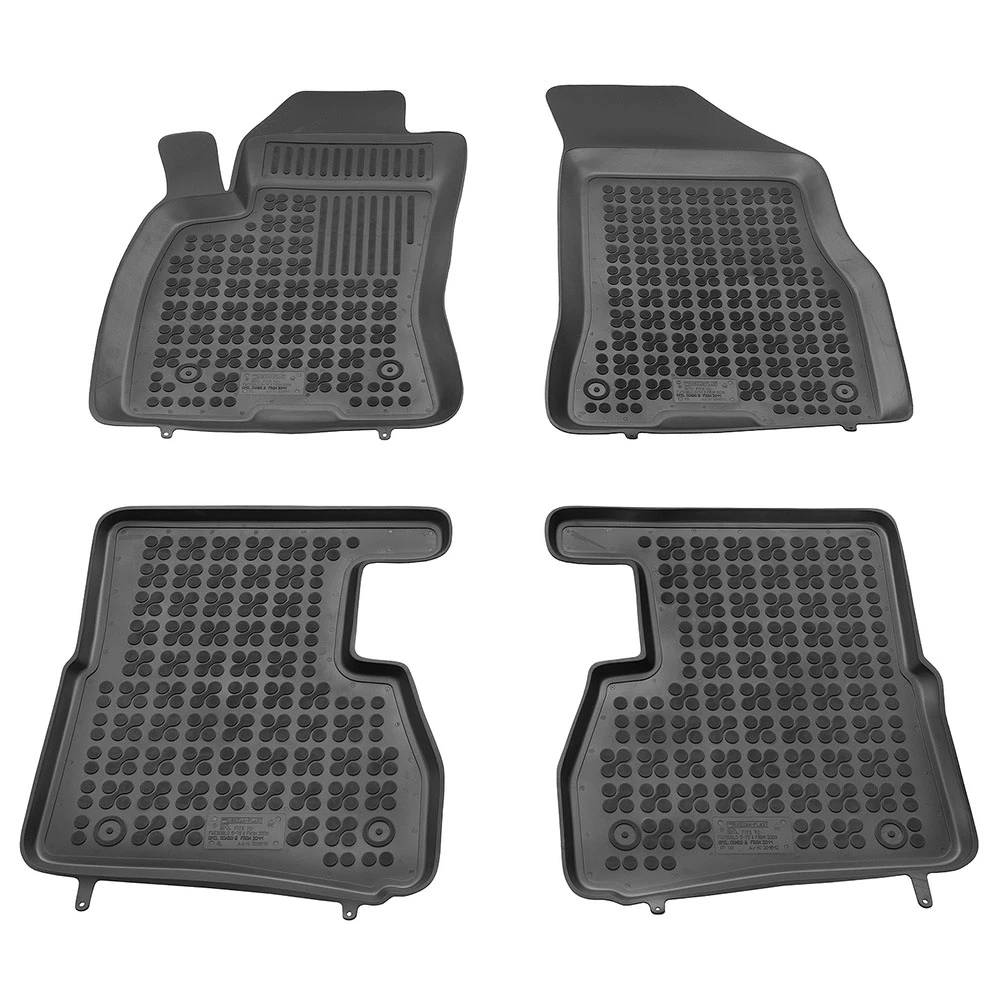 Fiat Doblo (2010-2018) / Opel Combo D (2010-2018) 5/7 θέσεις λαστιχένια μαύρα πατάκια σκαφάκια Rezaw Plast - 4τμχ Fiat Doblo (2010-2018) / Opel Combo D (2010-2018) 5/7 θέσεις λαστιχένια μαύρα πατάκια σκαφάκια Rezaw Plast - 4τμχ