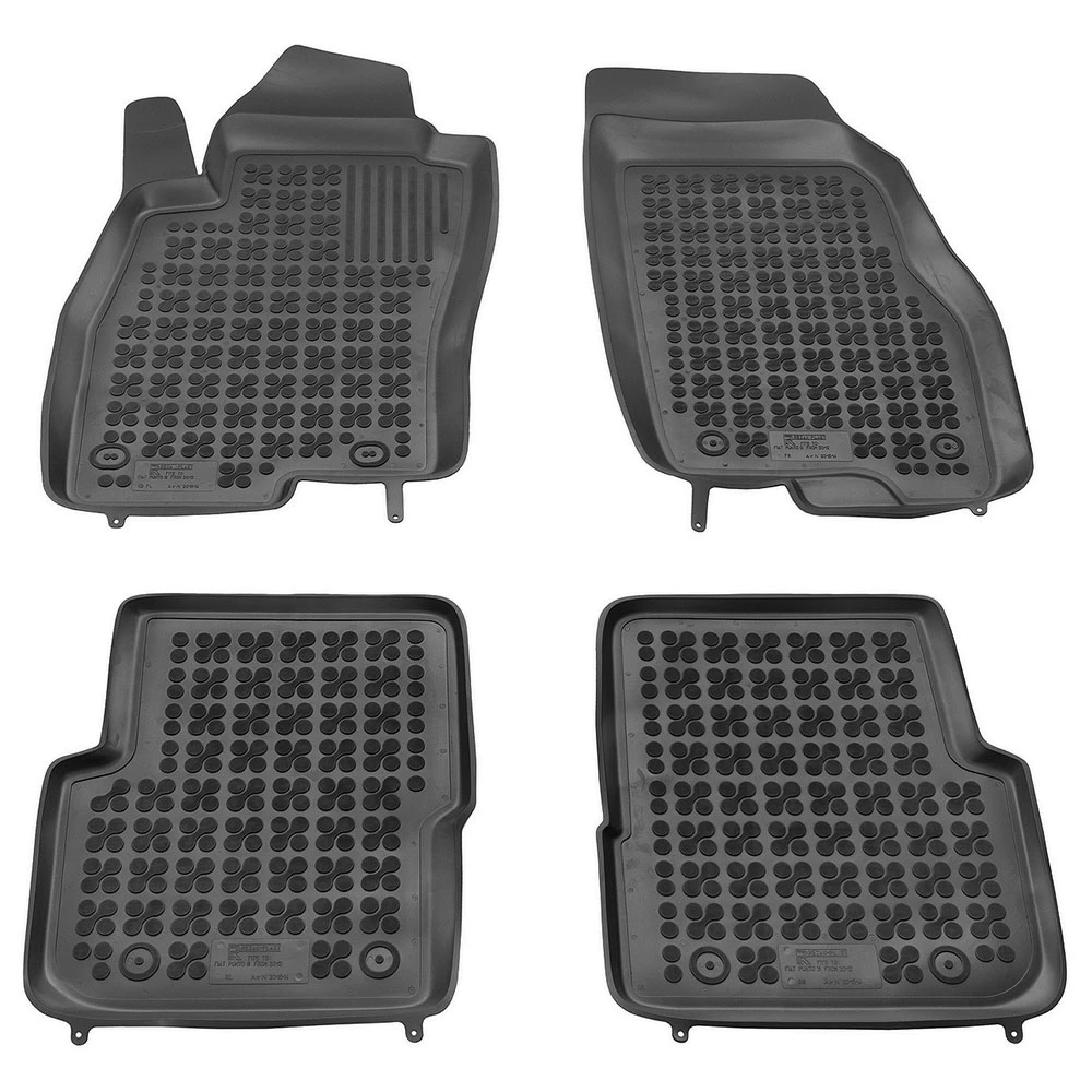 Fiat Punto (2012+) λαστιχένια μαύρα πατάκια σκαφάκια Rezaw Plast - 4τμχ Fiat Punto (2012+) λαστιχένια μαύρα πατάκια σκαφάκια Rezaw Plast - 4τμχ