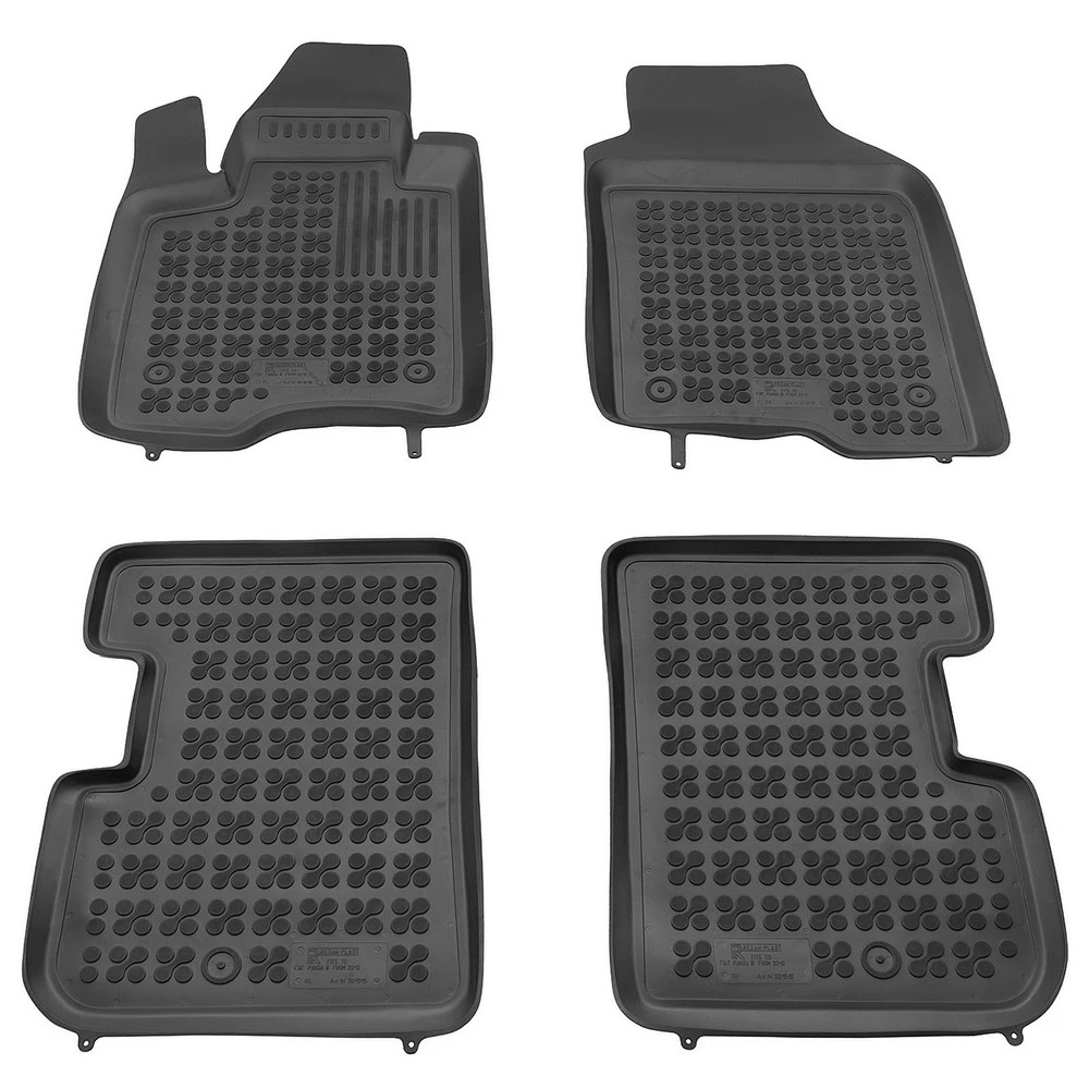 Fiat Panda (2012+) λαστιχένια μαύρα πατάκια σκαφάκια Rezaw Plast - 4τμχ Fiat Panda (2012+) λαστιχένια μαύρα πατάκια σκαφάκια Rezaw Plast - 4τμχ
