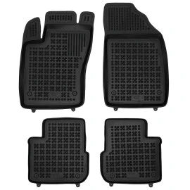 Fiat Tipo (2015+) Sedan λαστιχένια μαύρα πατάκια σκαφάκια Rezaw Plast - 4τμχ