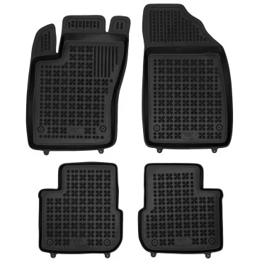 Fiat Tipo (2015+) Sedan λαστιχένια μαύρα πατάκια σκαφάκια Rezaw Plast - 4τμχ