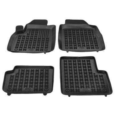 Fiat 500 Hybrid (2020+) except Electric (BEV) λαστιχένια μαύρα πατάκια σκαφάκια Rezaw Plast - 4τμχ