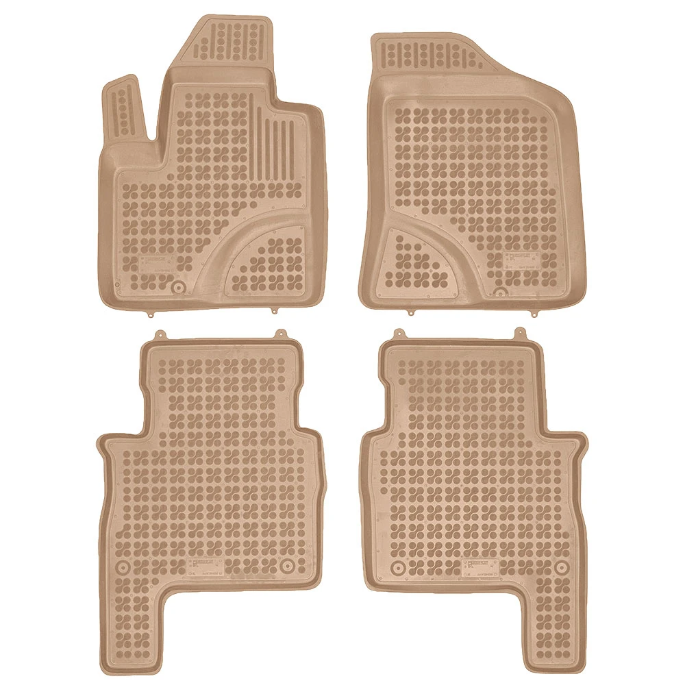 Hyundai Santa Fe II (2006-2012) λαστιχένια μπεζ πατάκια σκαφάκια Rezaw Plast - 4τμχ Hyundai Santa Fe II (2006-2012) λαστιχένια μπεζ πατάκια σκαφάκια Rezaw Plast - 4τμχ