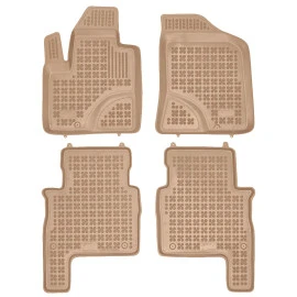 Hyundai Santa Fe II (2006-2012) λαστιχένια μπεζ πατάκια σκαφάκια Rezaw Plast - 4τμχ Hyundai Santa Fe II (2006-2012) λαστιχένια μπεζ πατάκια σκαφάκια Rezaw Plast - 4τμχ