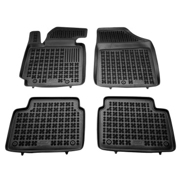 Hyundai Veloster (2010-2018) λαστιχένια μαύρα πατάκια σκαφάκια Rezaw Plast - 4τμχ