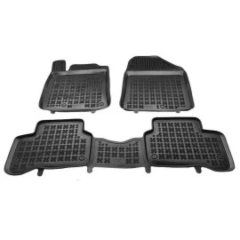 Hyundai Ioniq (2016-2021) Hybrid λαστιχένια μαύρα πατάκια σκαφάκια Rezaw Plast - 3τμχ