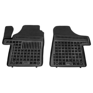 Mercedes Vito / Viano W639 (2003-2014) μπροστινά λαστιχένια μαύρα πατάκια σκαφάκια Rezaw Plast - 2τμχ